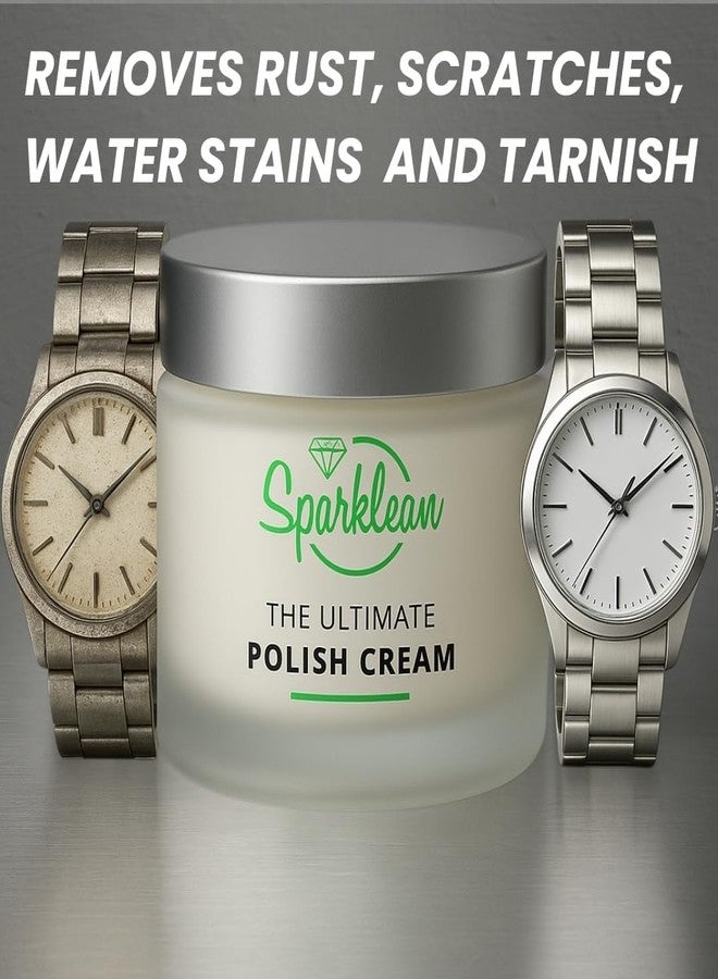 SPARKLEAN Jewelry Polish Cream - Silver Jewelry Cleaner & Tarnish Remover for Jewelry - Ideal for your Gold Cleaner Jewelry Kit or Ring Cleaning Kit (2, Ounces) - Image 2